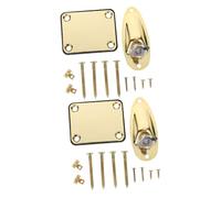 BESTonZON 2 Juegos De Soporte De Rodillo De Cuerda Placas De Salida De Guitarra Placas De De Pastilla De De Guitarra Eléctrica De as Jack