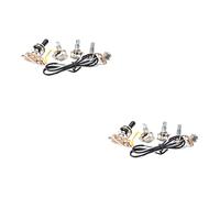 BESTonZON 2 Juegos línea de guitarra guitar cable accesorios guitarra con arnés de potenciómetro de guitarra partes de guitarra de plastico guitarras arnés de potenciómetro precableado Metal