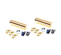 BESTonZON 2 Juegos Metralla Del Pulgar Diapositiva De Guitarra Estándar Accesorios De Anillo Deslizar Púas De Dedo Selección De Protector De Dedos Guitarra Eléctrica Metal