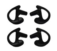 BESTonZON 2 Pares Auricular para Tubo de Bobina Acústica Negro de Silicona | Repuesto para Kits de Audio y Headset Earpiece, Flexible y Suave para Ejercicio Intenso