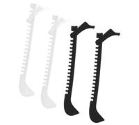 BESTonZON 2 Pares de Cuchillas para de Hielo de Fundas Ajustables para Hockey y Patinaje Artístico Colores Portátiles para Hielo Adecuados para Adultos