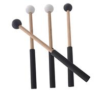 BESTonZON 2 Pares palillo de tambor juego de campana mazos tambor de marcha mazos de marimba instrumentos musicales organos musicales tambores tambor de lengua accesorio de baquetas caucho