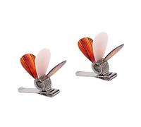 BESTonZON 2 Piezas Abrazadera De Púa De Guitarra Selecciones De Bajo Púas De Guitarra De Madera Selección De Bajo Púa De Guitarra De Celuloide Guitarras Instrumento Musical Tonos Terrestres