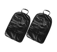 BESTonZON 2 Piezas Almohadilla Anti-patada para Asiento Trasero Coche Protector de Respaldo Oxford Funda para Pies Negra Protección para Asiento de Coche