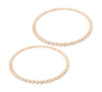 BESTonZON 2 Piezas Atrapasueños Decorativo De Madera Con Aro De Cuentas Natural Para Dormitorio Infantil Manualidades Boho Para Decoración De Fiesta