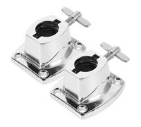 BESTonZON 2 Piezas Base Del Soporte Del Tambor Kit De Soporte De Batería Llavero De Nueva York Accesorio De Prensado Diadema Delgada Soporte Combinado Corchete Espacial Metal Silver
