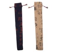 BESTonZON 2 Piezas Bolsa De Protección De Flauta De Bambú Bolsa De Almacenamiento - Bolsa De Flauta Organizador De Bolso Para Bolso Bolsa De Flauta De Algodón Flauta China Sabana De Algodon
