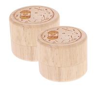 BESTonZON 2 Piezas caja de almacenamiento de de cambiador de voz titular de los contenedor de almacenamiento para contenedor de de de madera