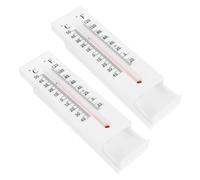 BESTonZON 2 Piezas Caja para Esconder Llaves con Termómetro Resistente al Montaje Pared para Interior y Exterior Caja para Guardar Llaves Decoración Funcional para Hogar y Oficina de