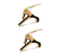 BESTonZON 2 Piezas cejilla de guitarra afinador de guitarra boquillas de tuba cejillas afinador guitarra eléctrica capo de guitarra de metal nacarado ukelele rubor sintonizador