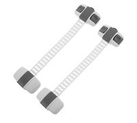 BESTonZON 2 piezas Cerraduras de Seguridad Adhesivas para Unidades Pestillo para Puertas de Frigorífico y Armarios Protección Multifuncional Antiahíllo sin Taladro Bloqueo Seguro para Bebés