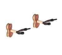 BESTonZON 2 Piezas Colgador De Pared De Violín Percha Para Violín Gancho De Violín Con Suspensión De Arco Mout De Pared De Violín Percha De Ropa Montada En La Pared De Madera