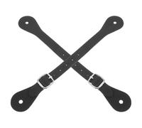 BESTonZON 2 Piezas Correas Ajustables para Espuelas de de Negro Accesorios Ecuestres para Equitación Occidental y Elegantes para Control del Jinete