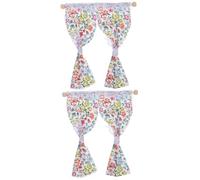 BESTonZON 2 Piezas Cortinas casa muñecas decoración Jardin jardim decoração Accesorios para casa muñecas Mini Cortinas Decorativas Casa pequeña Mini Adorno casa Mini Cortina bebé