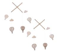 BESTonZON 2 Piezas De Campanillas De Viento Con Globos Aerostáticos Sombras De Ojos Portátiles Para Dormir Ropa Globos Aerostáticos Diodos LED Para El Hogar Etiquetas De Doble Cara