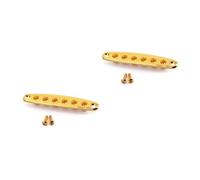 BESTonZON 2 Piezas De Cuerda Virolas Guitarra Férula Accesoria Bajo Piezas Accesorias Piezas De Oro Accesorios Metal