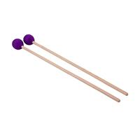 BESTonZON 2 Piezas De Tambor Con Cabeza De Fieltro De Lana Baqueta Para Instrumento De Percusión Batidor De Pedal De Tambor Con Mango De Arce Baquetas De Tambor De Madera Púrpura