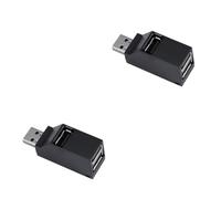 BESTonZON 2 Piezas Divisor USB Extensor de concentrador de 4 Puertos adaptadores USB alargador USB ampliador USB lapto Adaptador de Cubo concentrador USB 2.0 Alta Velocidad Centro Disidente