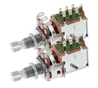 BESTonZON 2 Piezas Guitarra Electrica Bajo Control De Tono De Volumen Potenciómetro De Guitarra Potenciómetro Mini Guitarra Kit De Cableado De Guitarra Cable De Pastilla Para Guitarra Metal