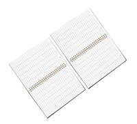 BESTonZON 2 Piezas Horizontal Ruled Ledger Book Money Management Journal For Small Business Bookkeeping And Home Budget Tracking Expense And Inventory Log Notebook