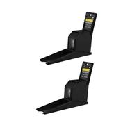 BESTonZON 2 Piezas Instrumento De Medición De Altura Marco Cuadrado 8c Película Protectora Marco Protector Circulo Pegatinas Cordón Para Teléfono Móvil Reloj De Pared Reloj Abs Black
