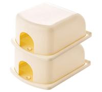 BESTonZON 2 Piezas Manga de enchufe antichoque eléctrico de corriente tapa de salida a prueba de niños protector enchufes bebe cubiertas de salida tapa anti-tomacorriente proteccion AbS