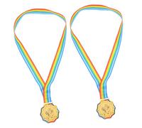 BESTonZON 2 Piezas Medallas Infantiles Patinaje Hielo Diseño Nieve Ligera para Eventos Deportivos Escolares Premios Participación