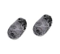 BESTonZON 2 Piezas Micrófono Caso Piel Artificial Micrófono Parabrisas Lana Artificial Parabrisas Micrófono Artificial Viento Muff Cubierta De Micrófono Slr Cubierta A Prueba De Viento