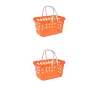 BESTonZON 2 Piezas Mini Cesta De Supermercado Cesta De Almacenamiento De Casa De Muñecas Cesta De Verduras En Miniatura Cesta De La Compra Baules De Almacenaje Niño Cecilia Vegetal