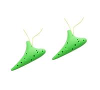 BESTonZON 2 Piezas Ocarina Infantil Principiantes Ocarina Instrumento Ocarina Alto Decorativa Ocarina Portátil Ocarina De 12 Hoyos Flauta Quena De Ocarina Abdominales Green