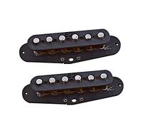 BESTonZON 2 Piezas Pasar a Buscar Pastilla Acústica De Boca Accesorios Ar Bobina De Recogida Puente De Bobina Simple De Cuello Humbucker Bobinas Cuello De Guitarra Dulcémele Martillado Black
