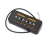 BESTonZON 2 Piezas pastilla de barra de jabón de guitarra partes de guitarra electrica pastilla de bobina simple pastilla de guitarra acustica recogida de barra de jabón Black