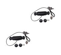 BESTonZON 2 Piezas pastillas de alnico Pickup guitarra acústica Pickup guitarra con estuche púa de guitarra pastillas de bajo de guitarra púa de mástil humbucker guitarra eléctrica elegir