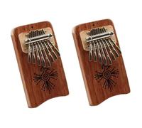 BESTonZON 2 Piezas Piano De Dedo Piano De Pulgar Kalimba Decoración De Piano De Pulgar Práctico Instrumento De Dedo Piano De Pulgar Creativo Musical En Forma De Corazon Acrílico Metal Niño