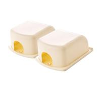 BESTonZON 2 piezas Protector de Enchufe de Pared Interior Beige Adhesiva contra Electricidad Resistente al para y Aulas Protección Infantil Fiable