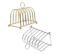 BESTonZON 2 Piezas Soporte para Pan Tostado Ranuras Expositor para Panqueques y Panes para Desayunos y Fiestas Casa