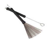 BESTonZON 2 Piezas tambor metalico cepillos de tambor abrazadera de violín interruptor de luz envolvente cepillos de alambre profesionales tambor retráctil cepillo de alambre de acero