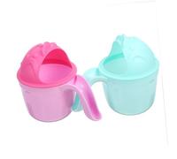 BESTonZON 2 Piezas Taza de lavado de cabeza para agua de cuchara de lavar taza de bañera bebé bath enjuagador de champú infantil taza de champú para bebés páginas