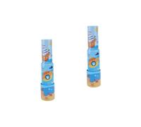 BESTonZON 2 Piezas Telescopio Terrestre Telescopio Mano Juguete Juguetes Educativos Ciencia Telescopio Náutico Retro Anteojos Niño Regalo Cumpleaños Hierro Estañado Rompecabezas