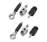 BESTonZON 2 Piezas Tornillos de tambor tornillos metalicos muelle de tambor pedal de bombo pedalera de muelles Leva de resorte del pedal del tambor pedales kit de batería juego de primavera