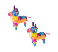 BESTonZON 2 piezas Unidades Piñata de Alpaca Colorida para Fiesta Cumpleaños Cinco de Mayo Rellenable con Dulces Juguete Decorativo
