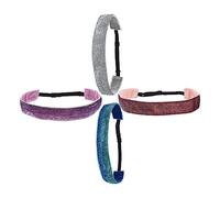 BESTonZON 2 Series Diademas Deportivas Infantiles Con Lentejuelas Bandas Elásticas Para Yoga Correr Y Entrenamientos Accesorios De Moda Para Buena Transpirabilidad 4 Piezas X 2