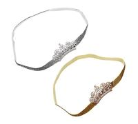 BESTonZON 2 Uds Tocado De De De Niña Diadema De Para Niño Tocado De Cristal Tocado De Niña Joyería Para El Cabello Diadema De Para Niño Diadema De