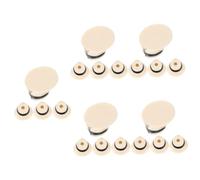 BESTonZON 20 Piezas Cabeza Eje Erhuqin Repuestos y Accesorios Erhu Reparación Postes Erhu Cabezas Erhu Regalo Harina Huesos Mezclada Con Baquelita Soviético