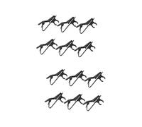 BESTonZON 20 Piezas Clip De Solapa Clip De Micrófono En La Camisa Mini Micrófono Clip De Micrófono De Solapa Soporte De Micrófono Inalámbrico Clip De Soporte De Micrófono Mini Megáfono Black