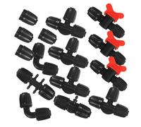 BESTonZON 20 piezas Conectores de Manguera Pe para Sistemas de Riego por Goteo Accesorios de Jardín Adaptadores de Reparación sin Fugas