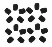 BESTonZON 20 Piezas conjunto de altavoces parabrisas de micrófono de solapa micrófono cubre espuma noise cancelling esponja microfono auriculares mini micrófono cubierta para micrófono Mano