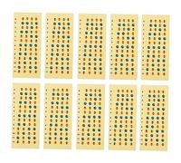 BESTonZON 20 Piezas Escala Pegatinas Accesorios Para Ukelele Pegatinas De Notas Escala De Ukelele Etiqueta Guía Diapasón Pegatinas Introducción Diapasón Etiqueta Nota Señal Para Empezar