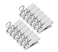 BESTonZON 20 Piezas Micrófono De Solapa Soporte De Clip Metálico Pinzas De Corbata Para Micrófono De Solapa Para Podcasting Oratoria Trajes y Camisas