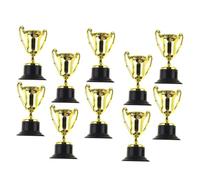 BESTonZON 20 Piezas Mini de Plástico Dorados para de Premios para Recompensas Escolares y Fiestas Reutilizable